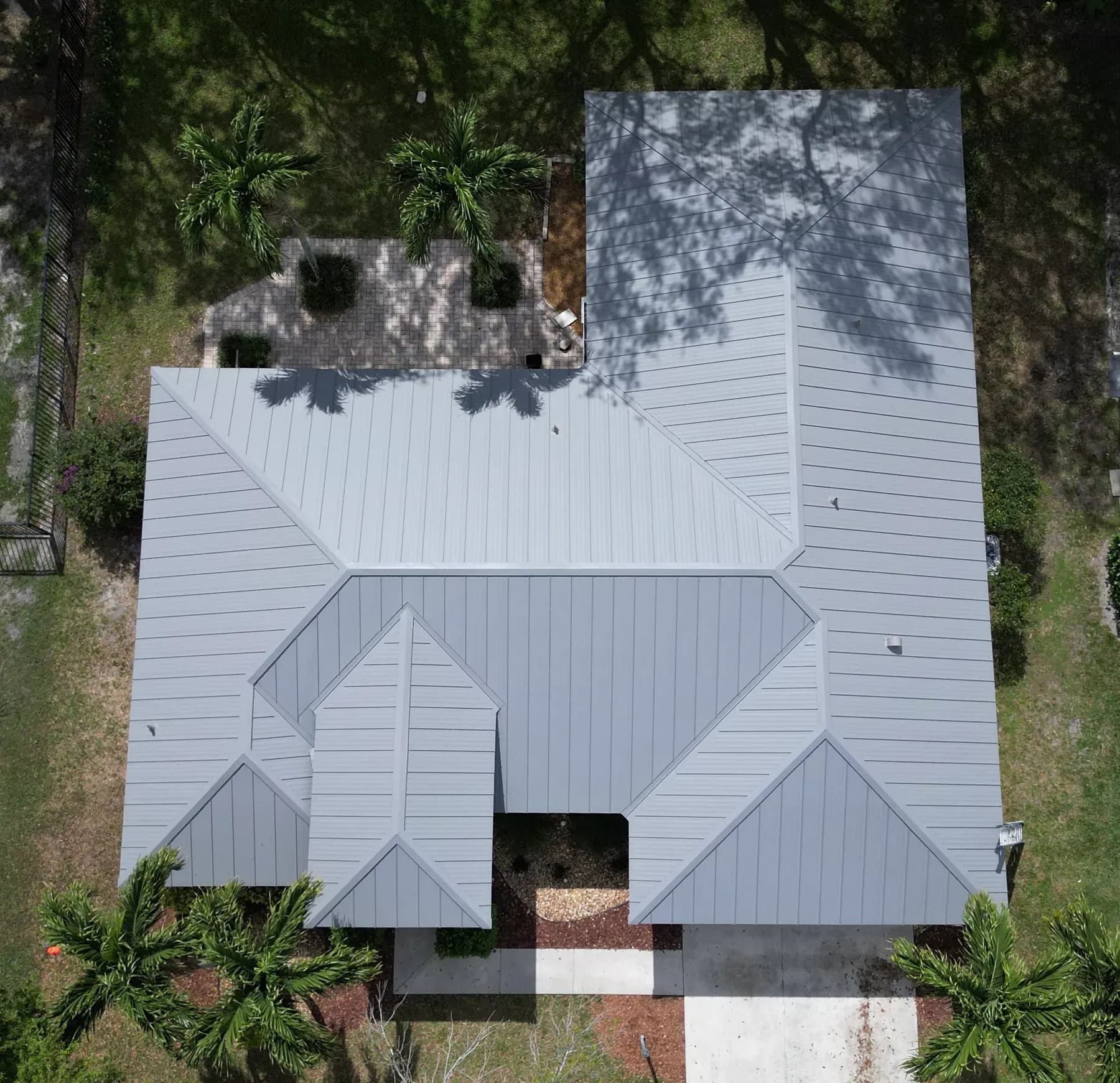Standing-seam metal residence — ridges and valleys